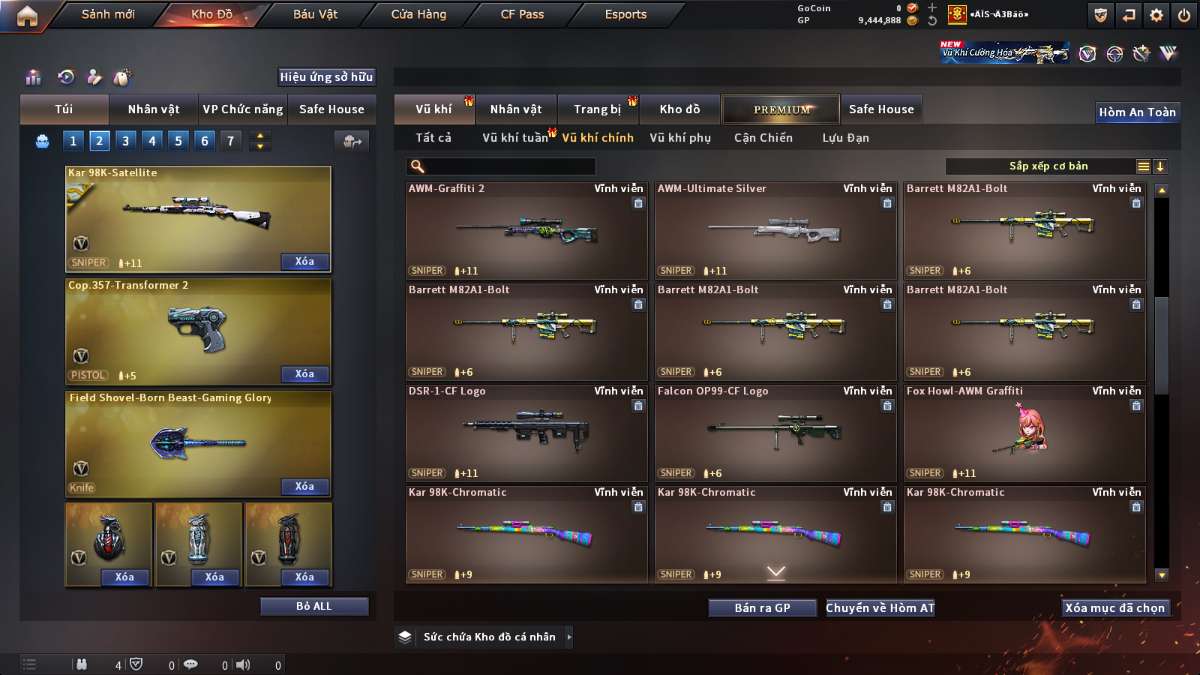 shop acc cf uy tin gia re